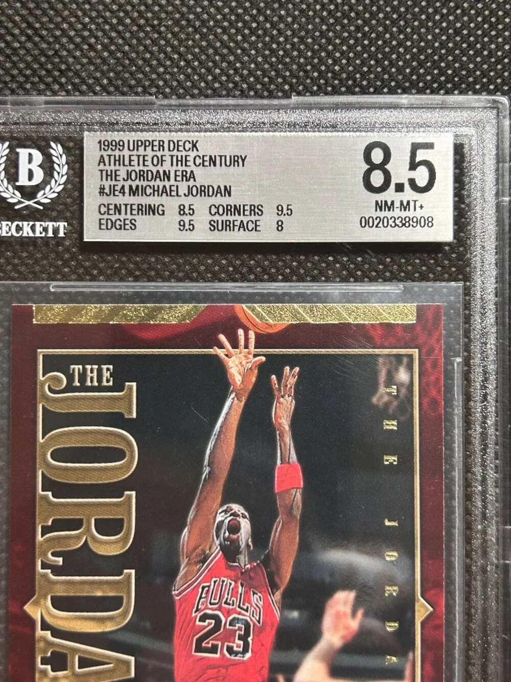 1999 Upper Deck MJ Ath Cen Michael Jordan Jordan Era #JE4 BULLS BGS 8.5 NM-MINT+